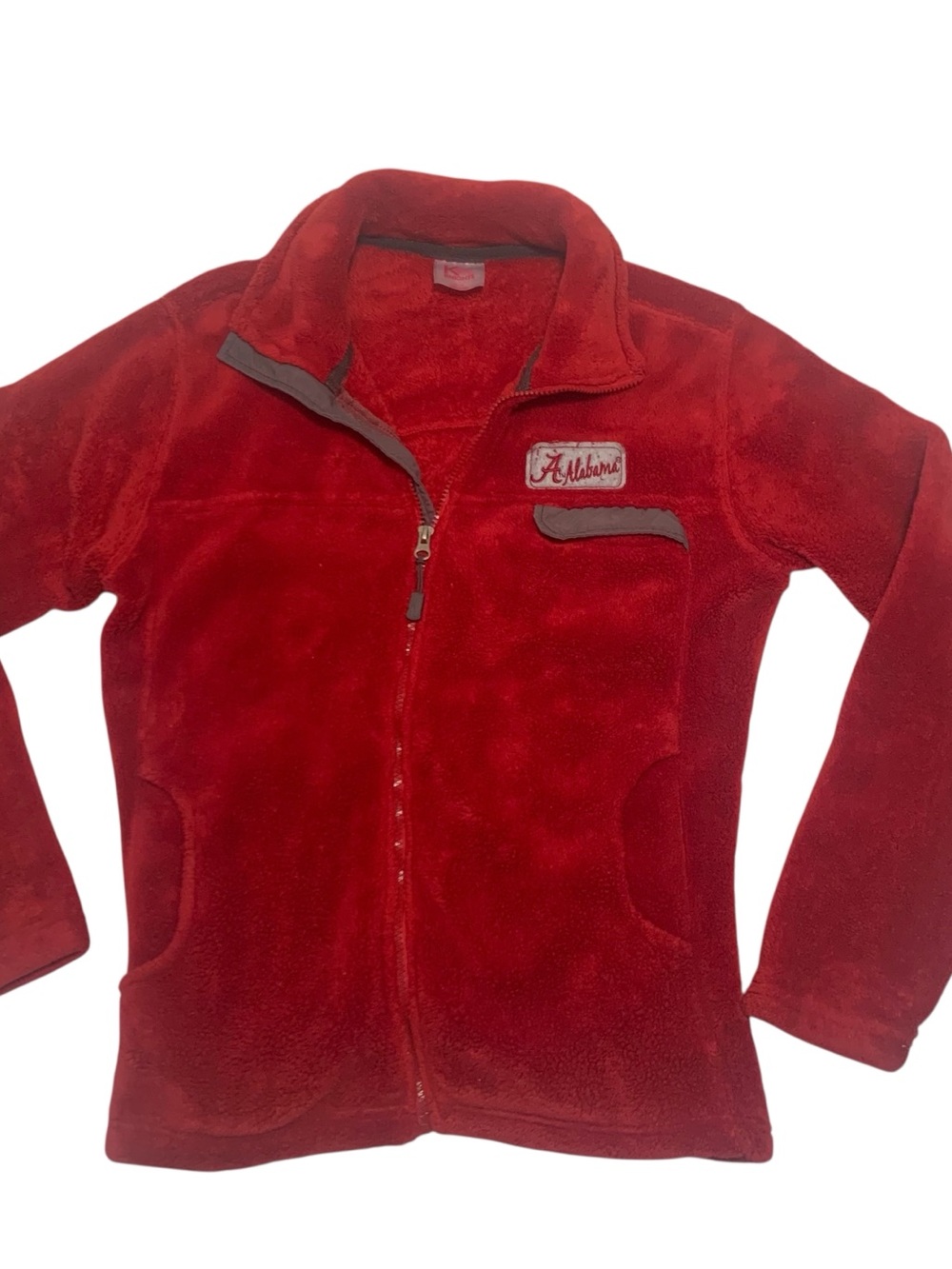Alabama Crimson Tide KA Red Fleece Zip-Up Jacket Ladies Size Medium